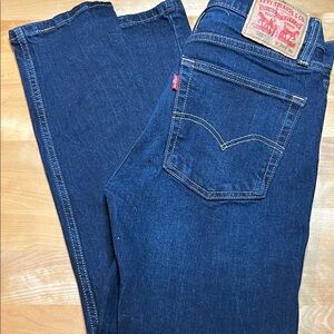 Levi's Men's Dark Blue Straight Jeans